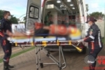 ARIQUEMES: Motociclista fica ferido ap&oacute;s colis&atilde;o com carro no Setor 05