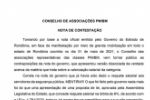 Nota de Contesta&ccedil;&atilde;o do Conselho de Associa&ccedil;&otilde;es PM/BM RO