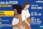 Vacina da Pfizer contra covid&ndash;19 em Ariquemes &ndash; Por ordem de chegada: Gr&aacute;vidas e Pu&eacute;rperas