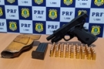Em Rond&ocirc;nia, PRF apreende tr&ecirc;s armas de fogo no final de semana &ndash; Pistola .40 e 44 muni&ccedil;&otilde;es foram apreendidas em Ariquemes