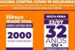 ARIQUEMES: Agora s&atilde;o as pessoas com 32 anos ou mais &ndash; Contra Covid&ndash;19