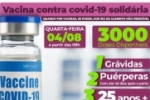 Ariquemes: Prepara o bra&ccedil;o! Nesta quarta&ndash;feira, 04, a partir das 08h, no Espa&ccedil;o Idade Viva &ndash; Ser&atilde;o 3000 Doses Dispon&iacute;veis.