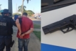 ARIQUEMES: PM prende em flagrante assaltante ap&oacute;s aterrorizar v&iacute;timas no Jardim Am&eacute;rica &ndash; Pol&iacute;cia est&aacute; atr&aacute;s de comparsa