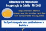 Prefeitura de Ariquemes institui Programa de Recupera&ccedil;&atilde;o de Cr&eacute;dito 2021