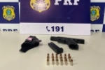 Em Vilhena/RO, PRF apreende uma pistola 9mm