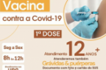 A vacina&ccedil;&atilde;o contra Covid&ndash;19 continua &ndash; 1&ordf; e 2&ordf; dose