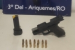 Em Ariquemes, PRF det&eacute;m homem portando arma de fogo
