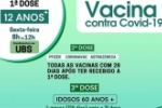 Nesta sexta&ndash;feira tem dose 1, dose 2 e dose 3 da vacina contra Covid&ndash;19