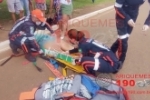 ARIQUEMES: Gestante tem f&ecirc;mur fraturado em grave acidente na Avenida Tabapu&atilde;