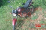 MONTE NEGRO: PM recupera moto na Rua Guarapari com restri&ccedil;&atilde;o de Roubo/Furto