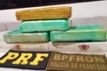 Em Guajar&aacute;&ndash;Mirim/RO, PRF e PMRO&ndash;BPFRON apreende 4 kg de coca&iacute;na