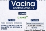 A vacina&ccedil;&atilde;o contra Covid&ndash;19 continua nesta quarta&ndash;feira 24/11
