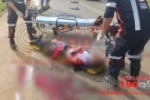 ARIQUEMES: URGENTE &ndash; Motociclista perde bra&ccedil;o e tem perna dilacerada em colis&atilde;o com carreta na BR&ndash;364
