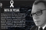 Nota pesar falecimento do Sr. Eidimar Caetano em decorr&ecirc;ncia complica&ccedil;&atilde;o Covid