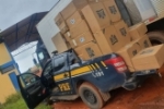 Em Guajar&aacute;&ndash;Mirim/RO, PRF apreende mais de 25 mil ma&ccedil;os de cigarros contrabandeados