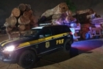 Em Ariquemes&ndash;RO, PRF identifica transportes irregulares de madeira