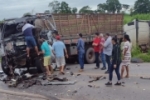 Acidente na BR&ndash;364 envolvendo um caminh&atilde;o, um &ocirc;nibus e uma carreta deixa uma v&iacute;tima em estado grave e outras feridas