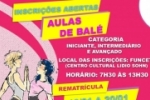 Funcet abre inscri&ccedil;&otilde;es para aulas de bal&eacute; em Ariquemes