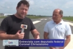 Coronel Chris&oacute;stomo cumpre a promessa de lutar pelo Aeroporto de m&eacute;dio porte em Ariquemes.