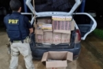 Em Ariquemes/RO, PRF realiza apreens&atilde;o de 621 ma&ccedil;os de cigarro SEM nota fiscal