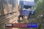 ARIQUEMES: Caminhoneiro fica ferido ap&oacute;s colidir em barranco na BR&ndash;364 &ndash; V&iacute;deo