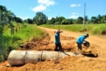 Semosp realiza obra para constru&ccedil;&atilde;o de bueiro na LC &ndash; 60  area rural de Ariquemes