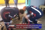 V&iacute;deo: Homem sofre mal s&uacute;bito ap&oacute;s colis&atilde;o entre carros na Av Jaru &ndash; Passageiro teve fratura exposta