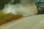 Caminhoneiro filma momento que idoso bate de frente com carreta na BR 364 &ndash; V&iacute;deo 