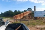 Com recuo de enchente, obras de constru&ccedil;&atilde;o da nova ponte sobre o rio Jamari, na RO&ndash;459, s&atilde;o retomadas em Alto Para&iacute;so 