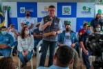 VALE DO PARAÍSO: Governador coronel Marcos Rocha confere nesta quinta–feira serviços do “Tchau Poeira” e assina início da obra de revitalização da “Praça Deusdethe”