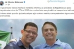 Bolsonaro anuncia que governador de Rond&ocirc;nia concordou em reduzir o ICMS para gasolina