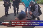 ARIQUEMES: Tr&ecirc;s mulheres ficaram feridas em colis&atilde;o entre motonetas na rotat&oacute;ria da Av. Candeias &ndash; V&Iacute;DEO