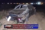 ARIQUEMES: Carro fica destru&iacute;do ap&oacute;s motorista capotar ve&iacute;culo no desvio do Aeroporto &ndash; V&iacute;deo