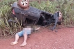 Carro capota v&aacute;rias vezes e passageiro morre na Estrada da Penal em Porto Velho
