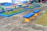 Parquinhos das pra&ccedil;as de Ariquemes recebem pintura