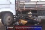 Moto vai parar embaixo de caminh&atilde;o em acidente na Av. Machadinho em Ariquemes &ndash; V&iacute;deo
