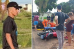Adolescente de 17 anos morre após batida entre motocicleta e caminhonete