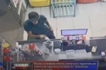 Pol&iacute;cia procura elementos que realizaram roubo no Setor 04 &ndash; C&acirc;mera de seguran&ccedil;a registra a&ccedil;&atilde;o criminosa &ndash; V&iacute;deo