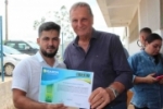 Adelino Follador participa da entrega de certificado de ades&atilde;o ao Sisbi de Frigor&iacute;fico de Ariquemes