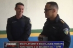 Major Consalter e Major Cl&aacute;udia recebem homenagens e se despedem do 7° BPM &ndash; Confira cobertura do Canal 35.1 : V&iacute;deo