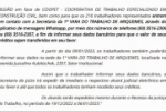  Comunicado de Homologa&ccedil;&atilde;o do Minist&eacute;rio do Trabalho referente a COOPET