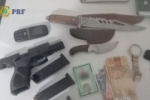 Em Rond&ocirc;nia, PRF apreende duas armas de fogo e muni&ccedil;&otilde;es