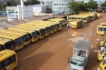  Frota de &ocirc;nibus do transporte escolar de Ariquemes passa por vistoria