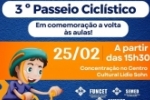 Vem a&iacute;, o 3° Passeio Cicl&iacute;stico em comemora&ccedil;&atilde;o a volta &agrave;s Aulas