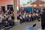 ALTO PARAÍSO: Proerd do 7°BPM ministra palestra de concientização contra as drogas