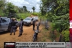 PM conduz &agrave; UNISP mais de 30 invasores de propriedade rural na RO 257