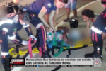 Motociclista fica ferida ao se envolver em colis&atilde;o com carro na Av Tancredo Neves &ndash; V&Iacute;DEO