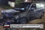 Ve&iacute;culo &eacute; parcialmente consumido por fogo no Setor 03
