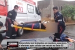 Motociclista tem ferimentos em membros superiores e inferiores ap&oacute;s colis&atilde;o com ve&iacute;culo no Setor 05 &ndash; V&Iacute;DEO