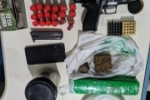 7&ordm; BPM &ndash; POL&Iacute;CIA MILITAR APREENDE MAIS DE 1 KG DE DROGA E UMA ARMA DE FOGO